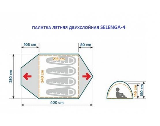 Летняя палатка Следопыт Selenga 4