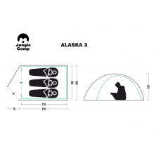 Летняя палатка JUNGLE CAMP Alaska 3