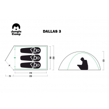 Летняя палатка JUNGLE CAMP Dallas 3