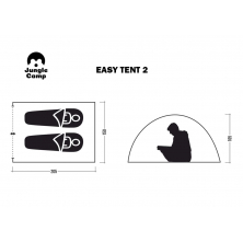 Летняя палатка JUNGLE CAMP Easy Tent 2