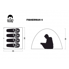 Летняя палатка JUNGLE CAMP Fisherman 4