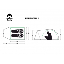 Летняя палатка JUNGLE CAMP Forester 2