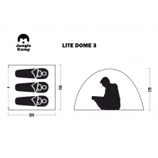 Летняя палатка JUNGLE CAMP Lite Dome 3 синий