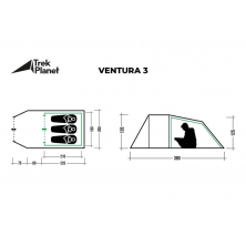 Летняя палатка TREK PLANET Ventura 3