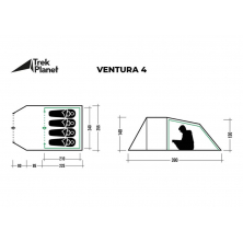 Летняя палатка TREK PLANET Ventura 4